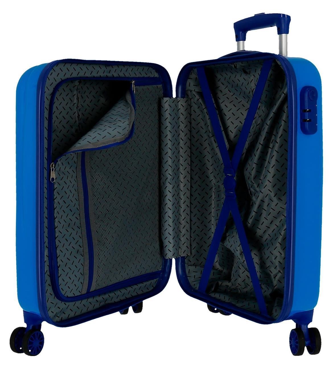 2031721 TROLLEY ABS 55CM.4R. CIRCLE MICKEY AZUL