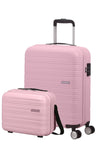 AMERICAN TOURISTER SET DE MALETA DE CABINA Y NECESER RIGIDO HIGH TURN