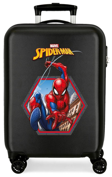 2411765 TROLLEY ABS 55CM.4R.SPIDERMAN GEO NEGRO