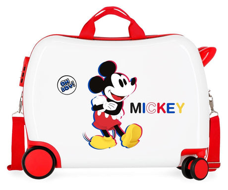 2929823 MALETA INF.ABS 4R. (2 MULTI) MICKEY 3D BLANCO