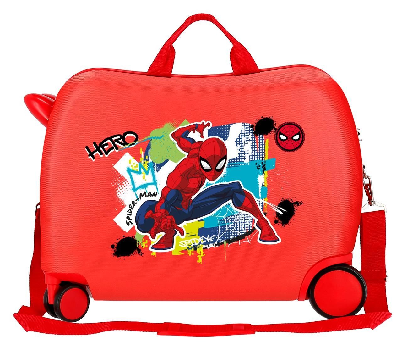 2939821 MALETA INF.ABS 4R.(2 MULTI) SPIDERMAN URBAN ROJO