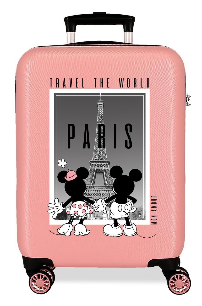 3671723 TROLLEY ABS 55CM.4R MINNIE Y MICKEY PARIS NUDE