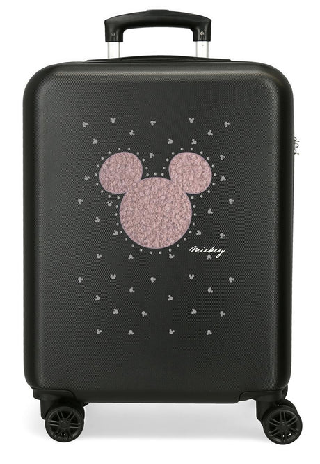 3821121 TROLLEY ABS 55CM.4R. MICKEY STUD NEGRO