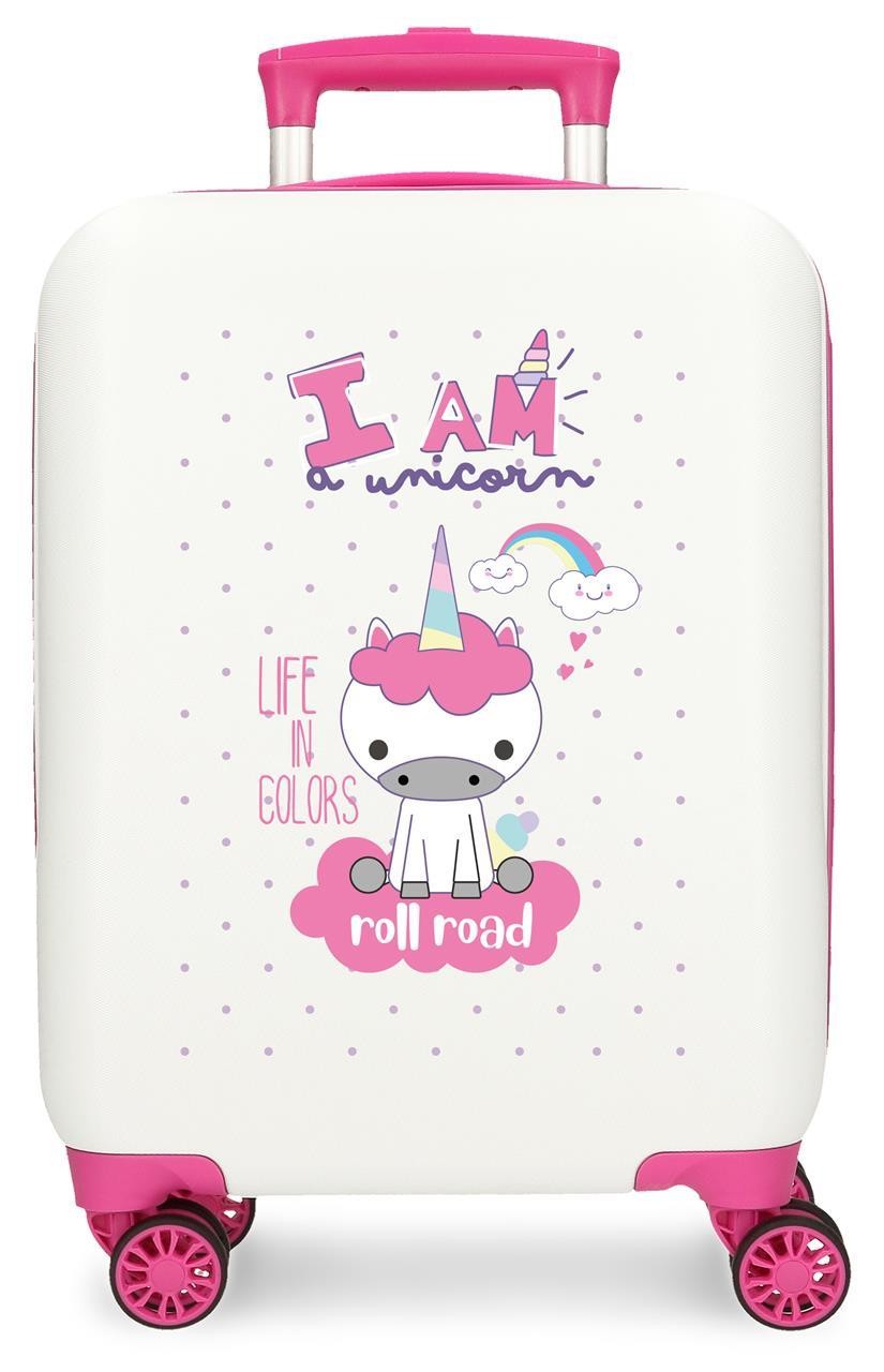 4071343 TROLLEY ABS 50CM.4R.ROLL ROAD I AM UNICORN BLANCO