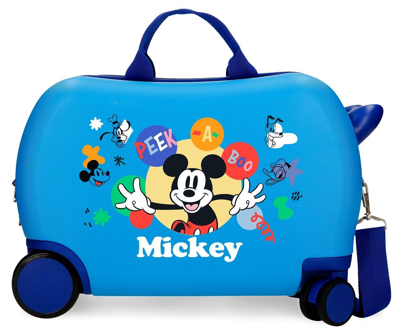 4221041 MALETA INF.ABS 4R.(2 MULTI.) 45CM. MICKEY PEEK A BOO