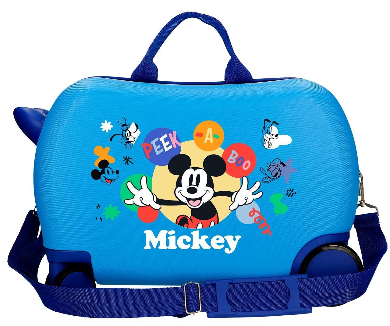 4221041 MALETA INF.ABS 4R.(2 MULTI.) 45CM. MICKEY PEEK A BOO