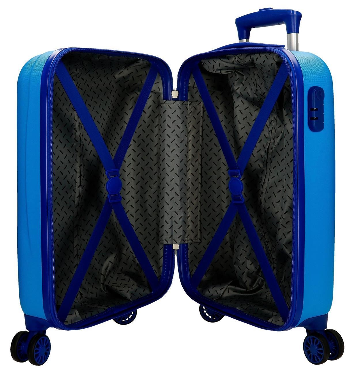 4221341 TROLLEY ABS 50 CM.4R MICKEY PEEK A BOO AZUL