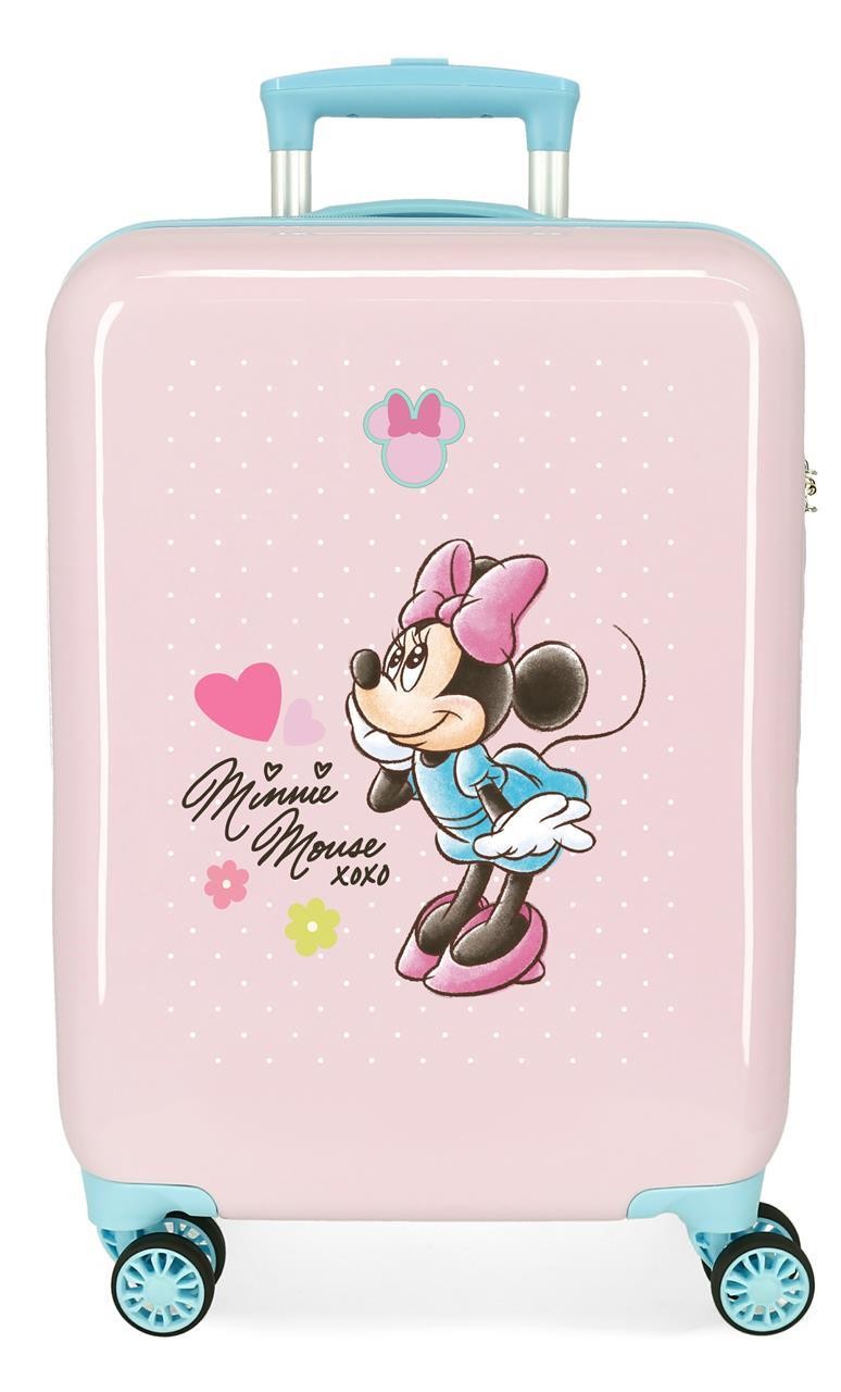 4231743 TROLLEY ABS 55CM.4R. MINNIE IMAGINE ROSA