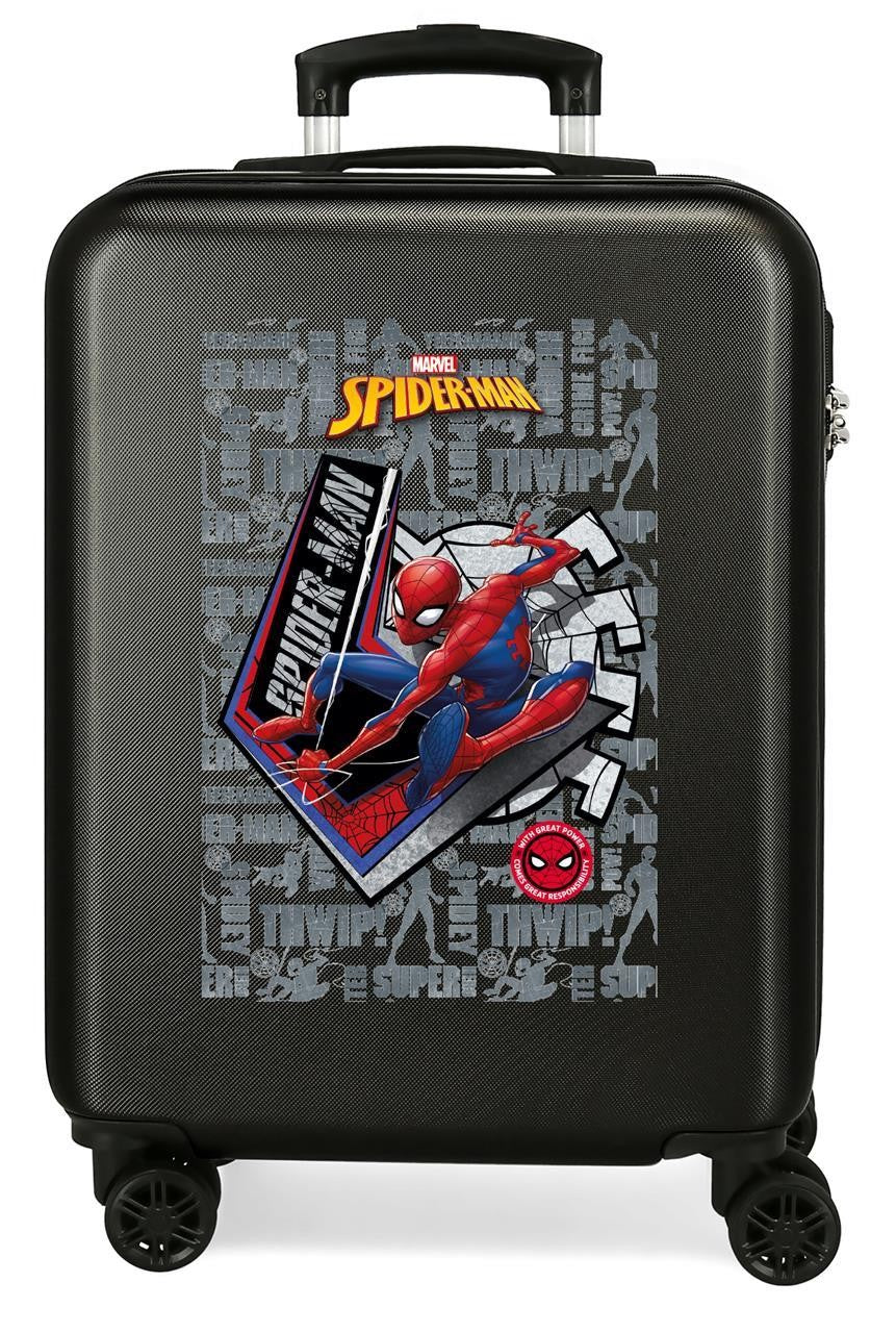 4451721 TROLLEY ABS 55CM. SPIDERMAN GREAT POWER NEGRO