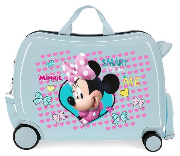 Maleta infantil Enjoy Minnie Hi love Azul claro