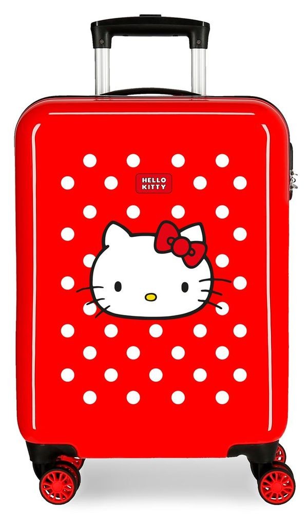 MALETA CABINA CASTLLE OF HELLO KITTY ROJO