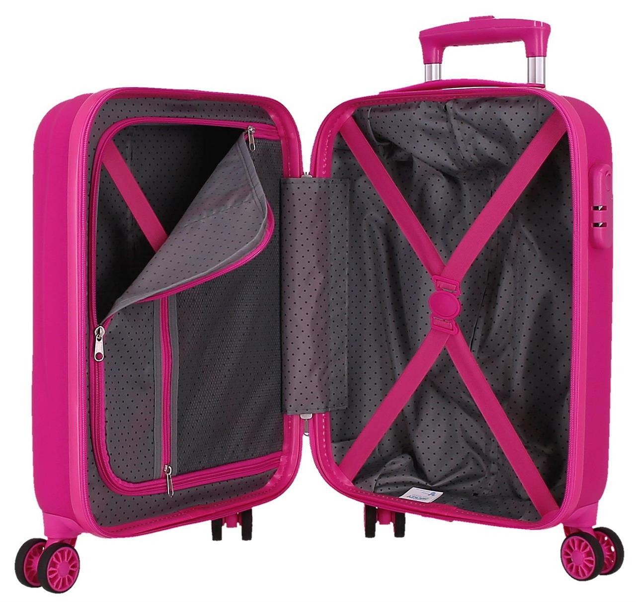 4571362 TROLLEY ABS 50CM.4R.MINNIE SUPER HELPERS FUCSIA