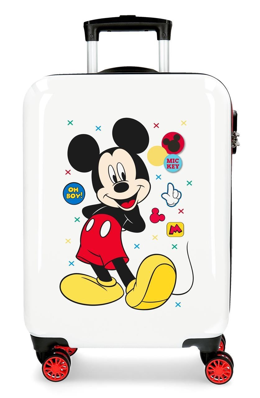 4681761 TROLLEY ABS 55CM.4R.MICKEY ENJOY THE DAY OH BOY