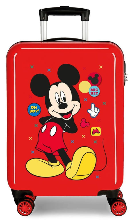 4681767 TROLLEY ABS 55CM.4R.MICKEY ENJOY THE DAY OH BOY