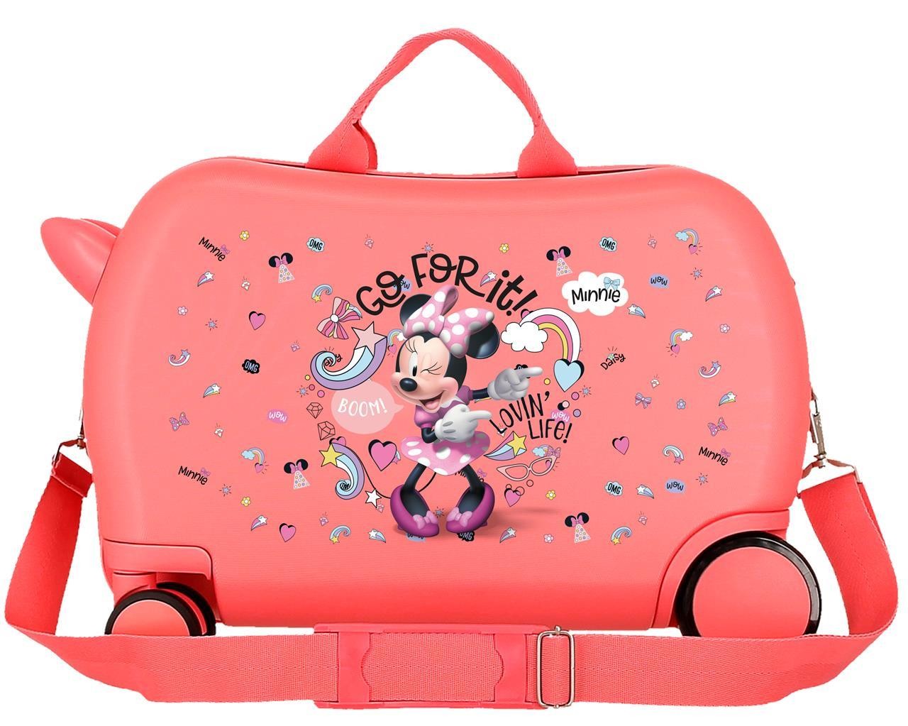 4721021 MALETA INF.ABS 4R.(2 MULTI.) 45CM. MINNIE LOVING LIF