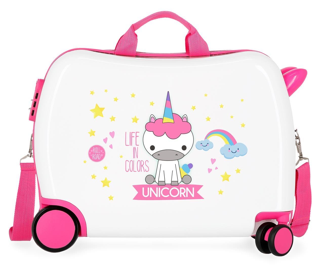 4749864 MALETA INF.ABS 4R.(2 MULTI) LITTLE ME UNICORN