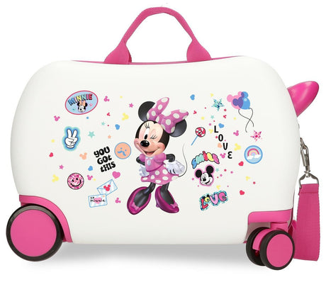 4751041 MALETA INF.ABS 4R.(2 MULTI.) 45CM.MINNIE PARTY