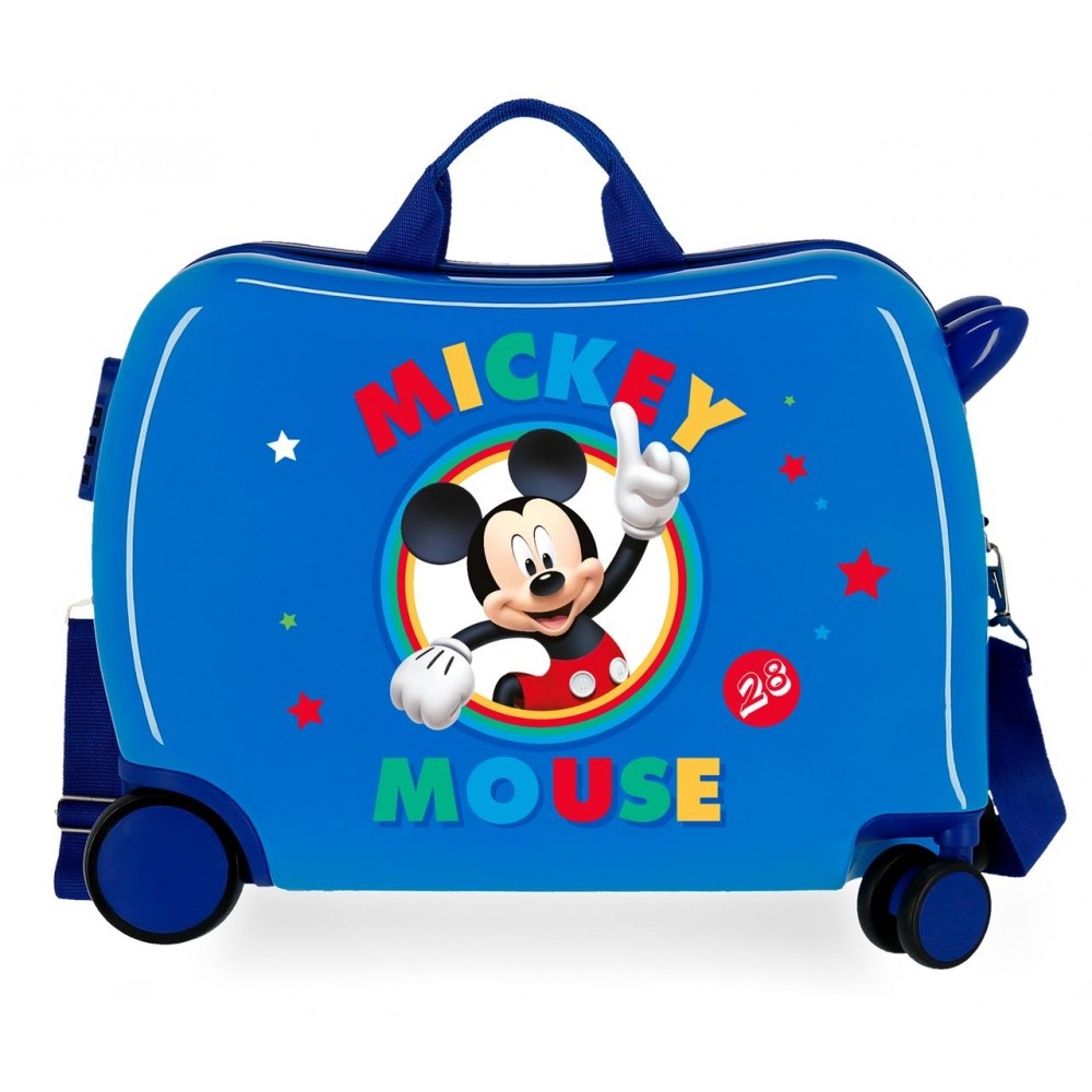 Maleta infantil 2 ruedas multidireccionales Circle Mickey