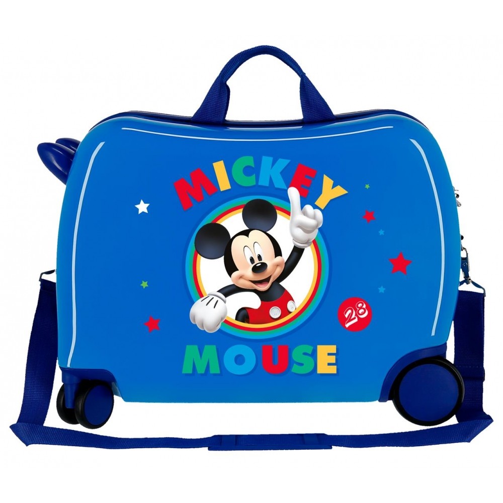 Maleta infantil 2 ruedas multidireccionales Circle Mickey