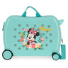 Maleta Infantil Minnie Golden Days con 2 ruedas multidireccionales Turquesa