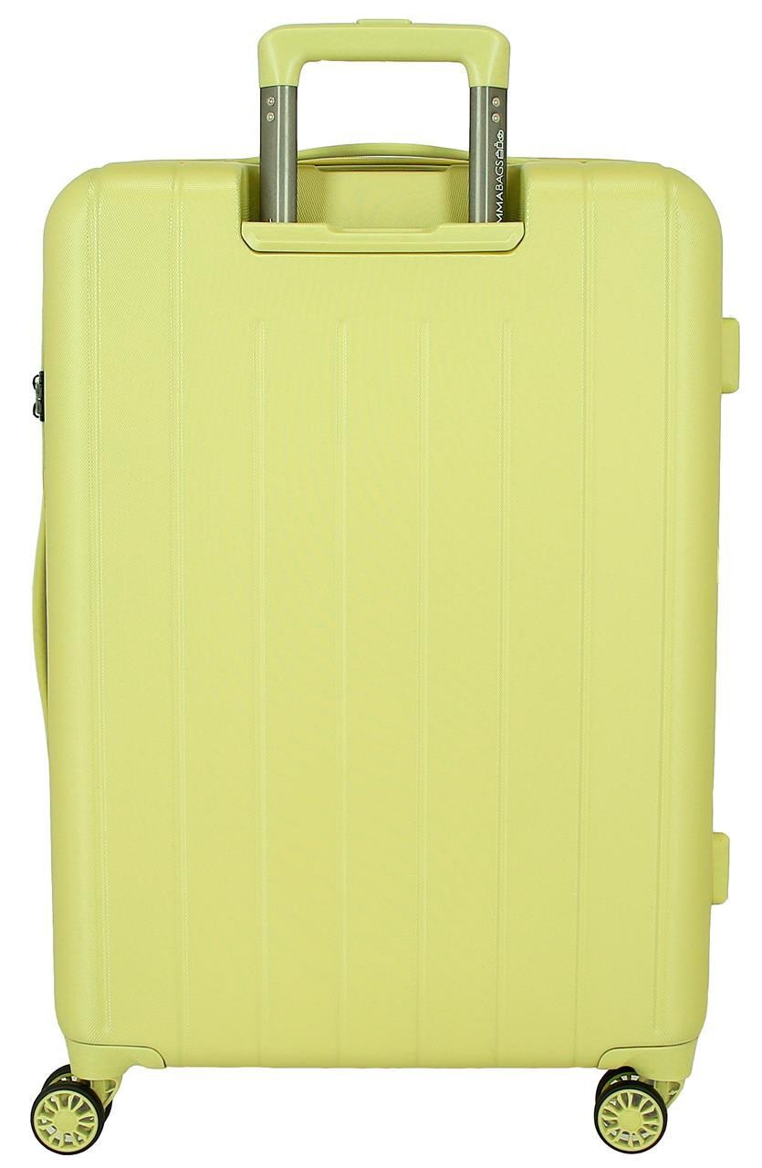 531926B TROLLEY ABS 65CM.4R.WOOD AMARILLO