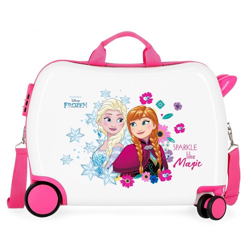 Maleta infantil 2 ruedas multidireccionales Sparkle Frozen