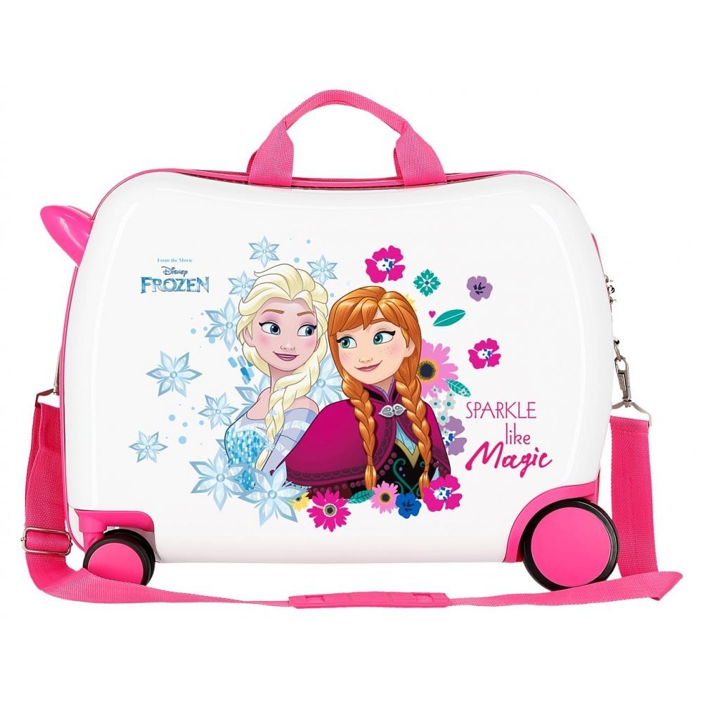 Maleta infantil 2 ruedas multidireccionales Sparkle Frozen