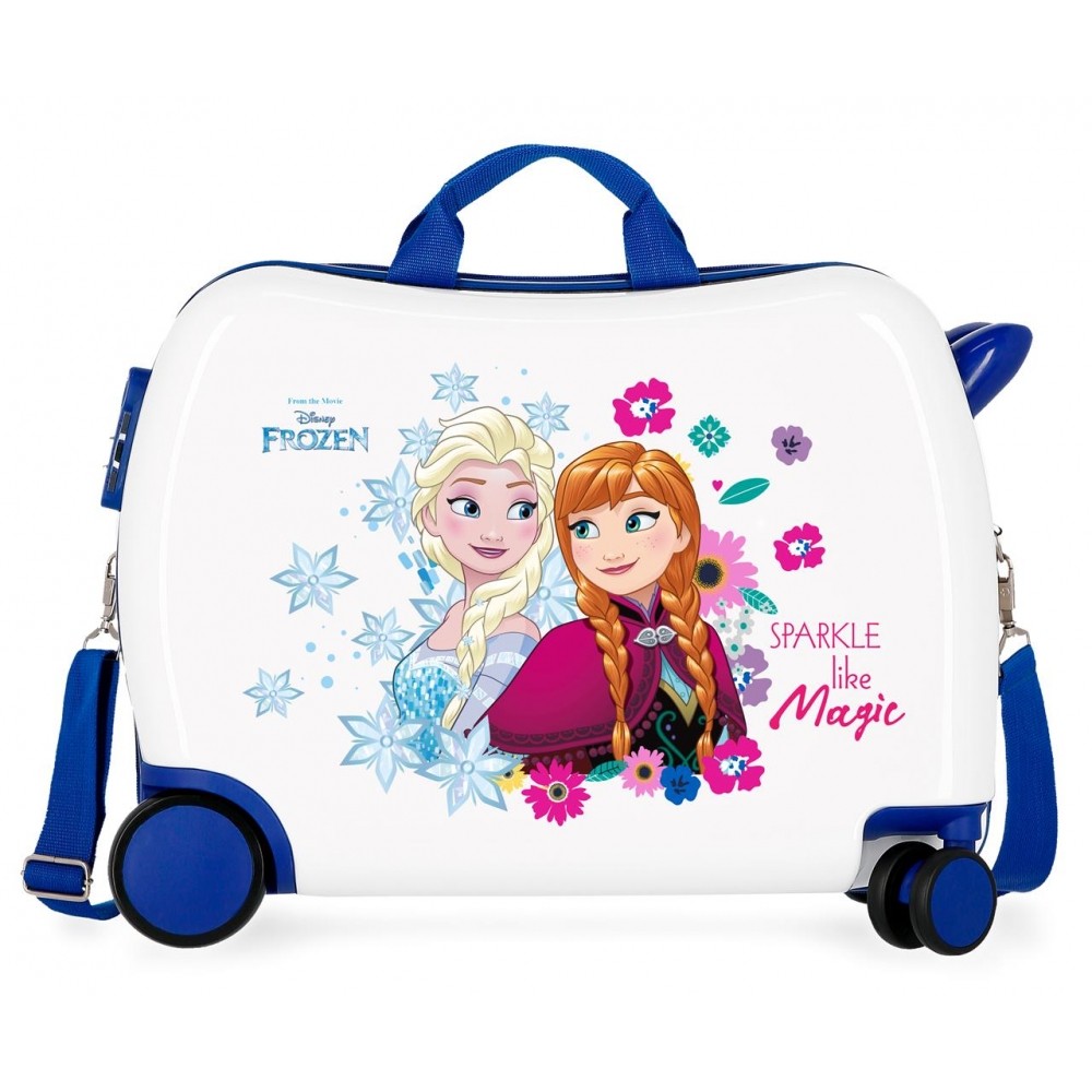 Maleta infantil 2 ruedas multidireccionales Sparkle Frozen