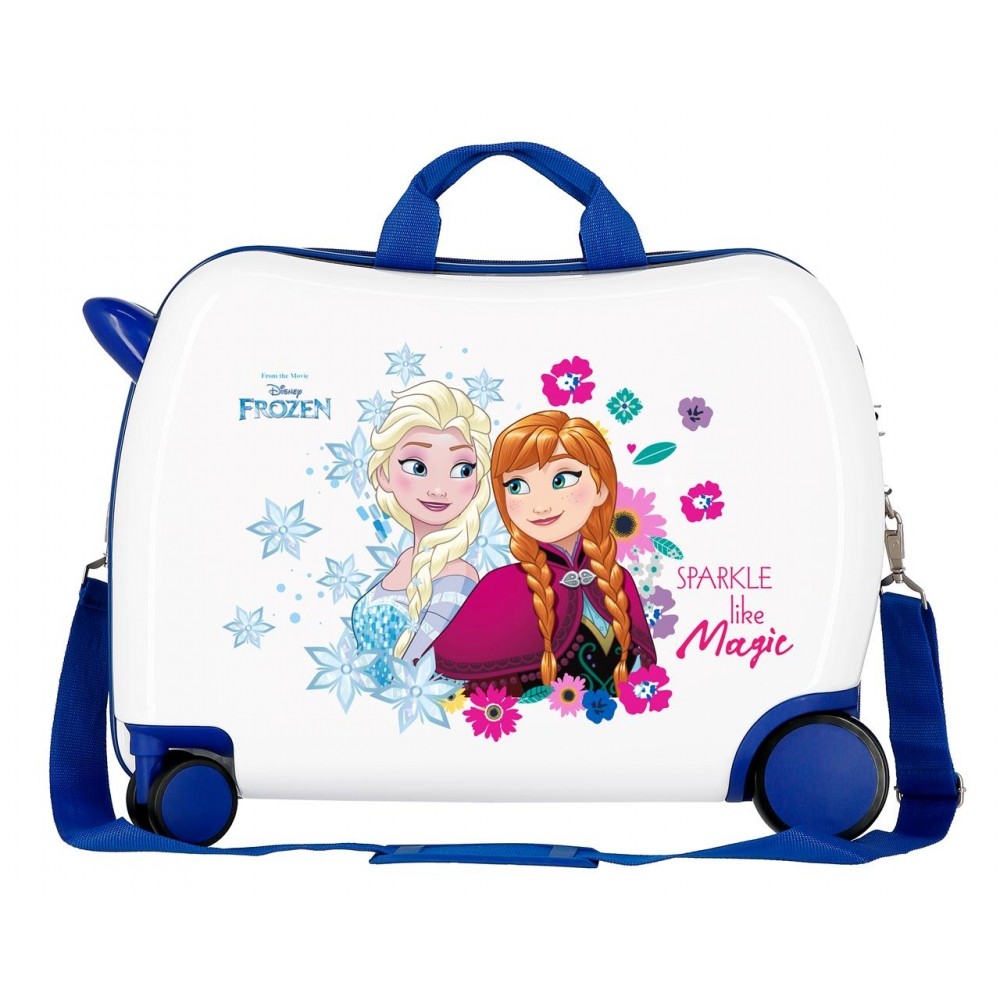 Maleta infantil 2 ruedas multidireccionales Sparkle Frozen