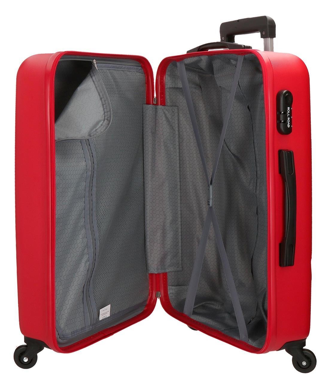 5849364 TROLLEY ABS 75CM.4R.FLEX ROJO