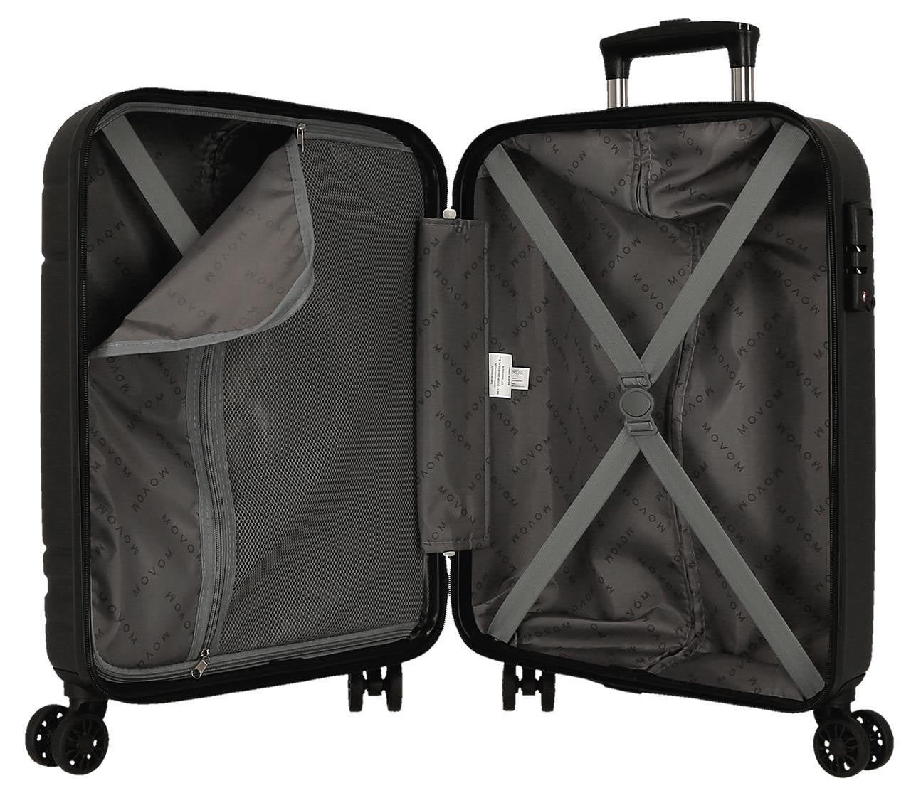 598916A TROLLEY ABS 55CM.4R.MOVOM GALAXY NEGRO