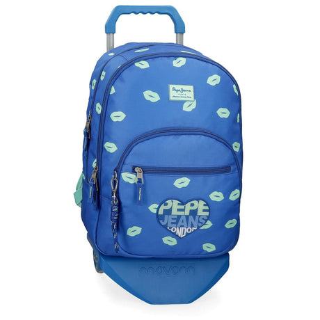 MOCHILA PEPE JEANS RUTH DOBLE CREMALLERA CON CARRO