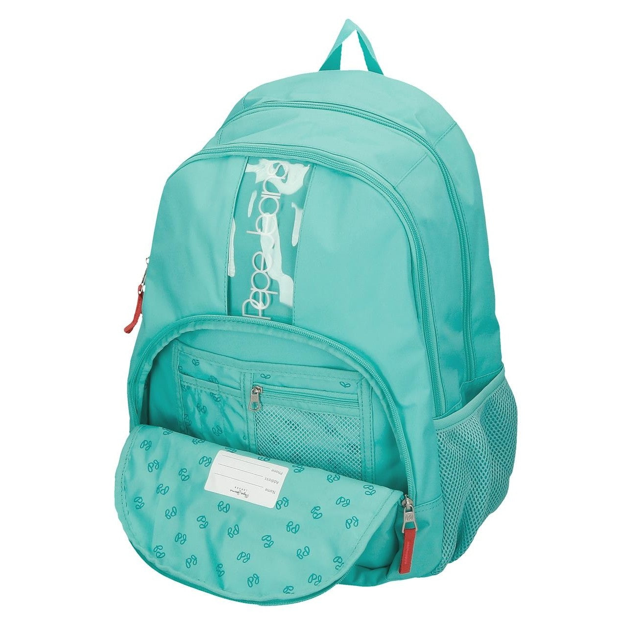 MOCHILA ESCOLAR PEPE JEANS DARIENNE CON CARRO Turquesa 2