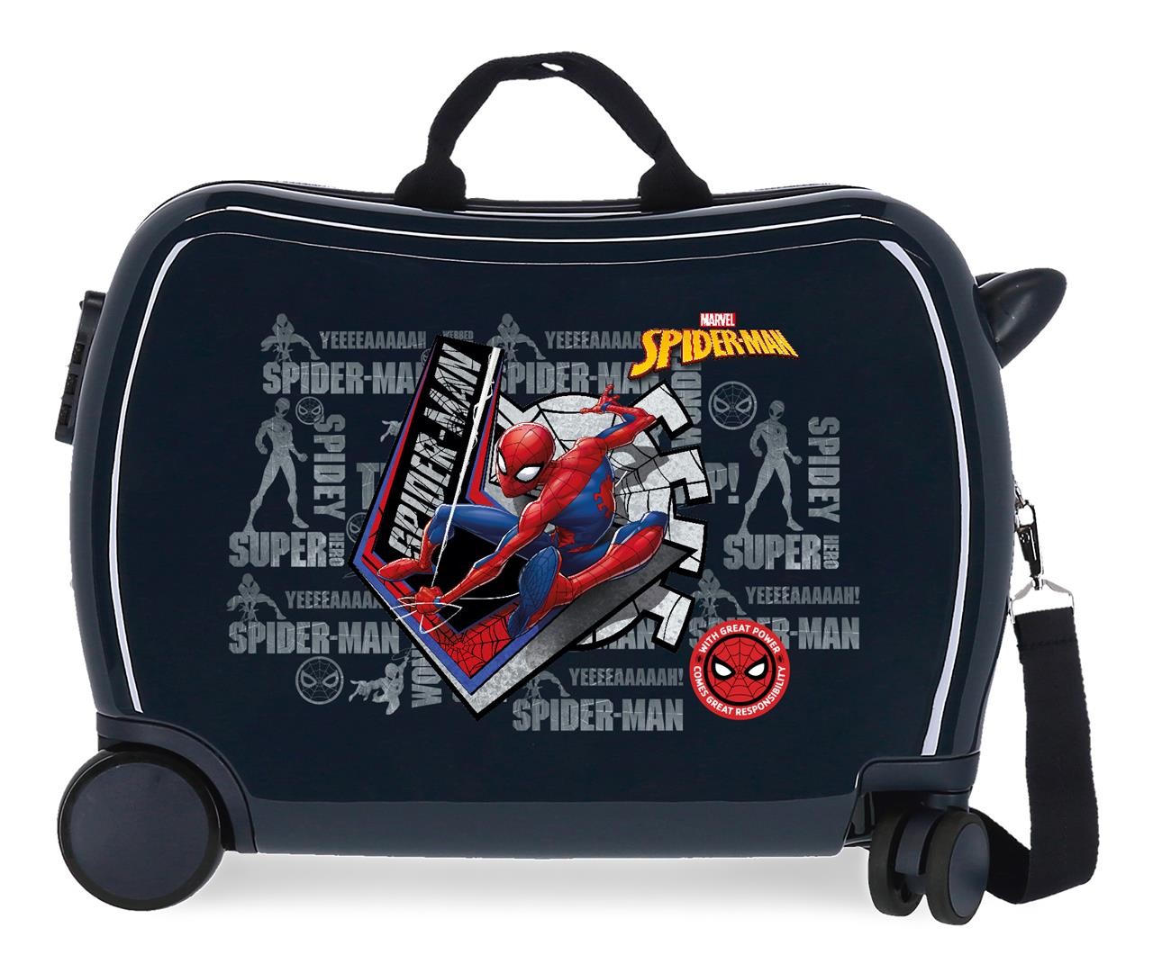 Maleta Infantil Spiderman Great Power 4 ruedas