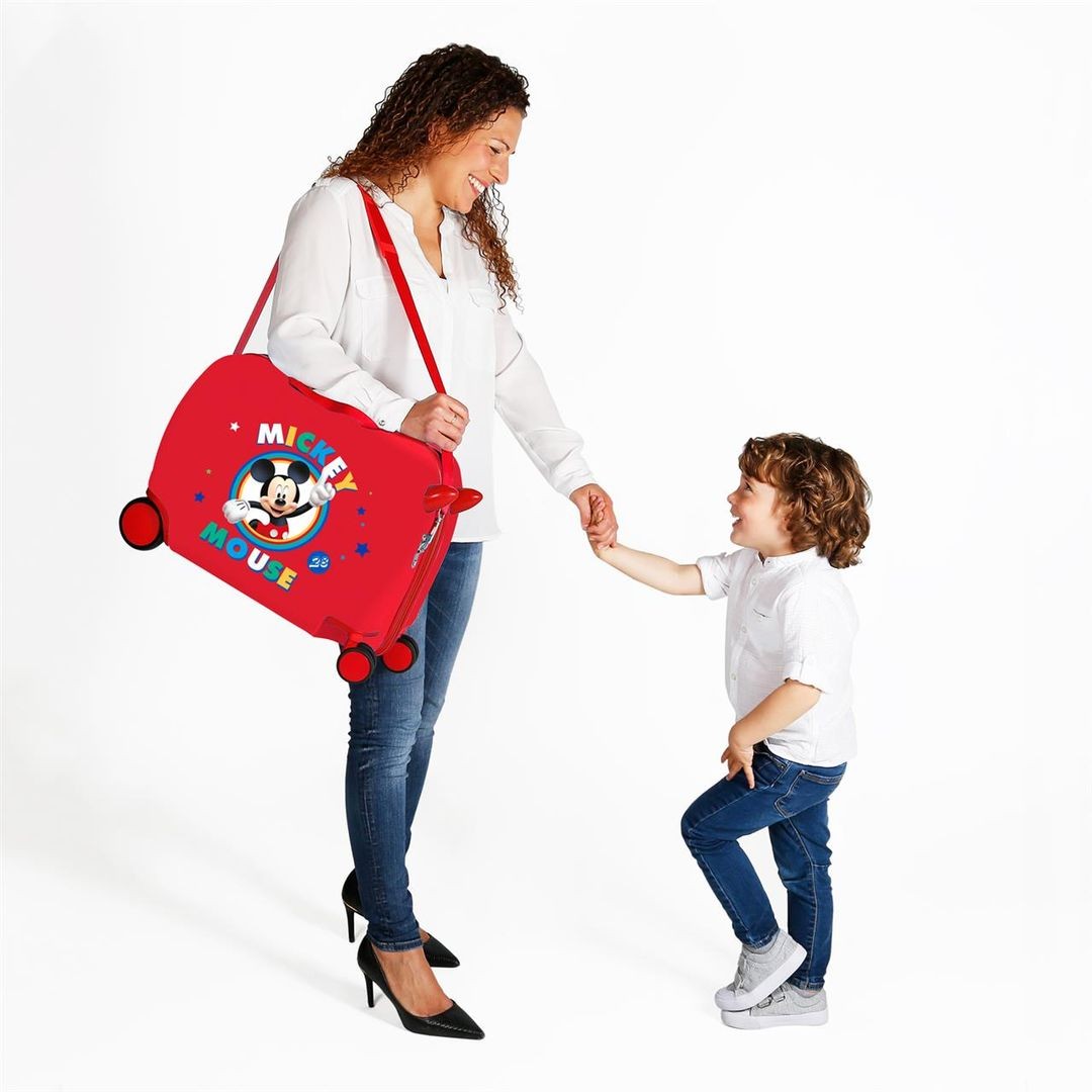 Maleta infantil 2 ruedas multidireccionales Circle Mickey