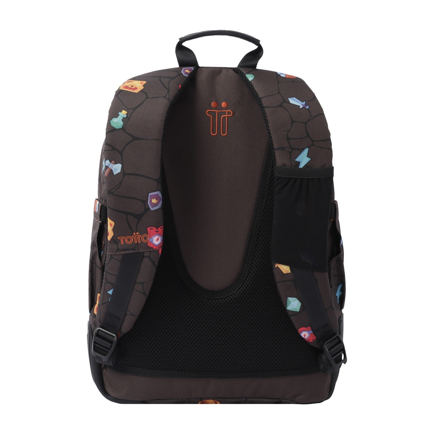 Mochila escolar - Crayoles- 3Y7 - Estampado Videojuego de TOTTO