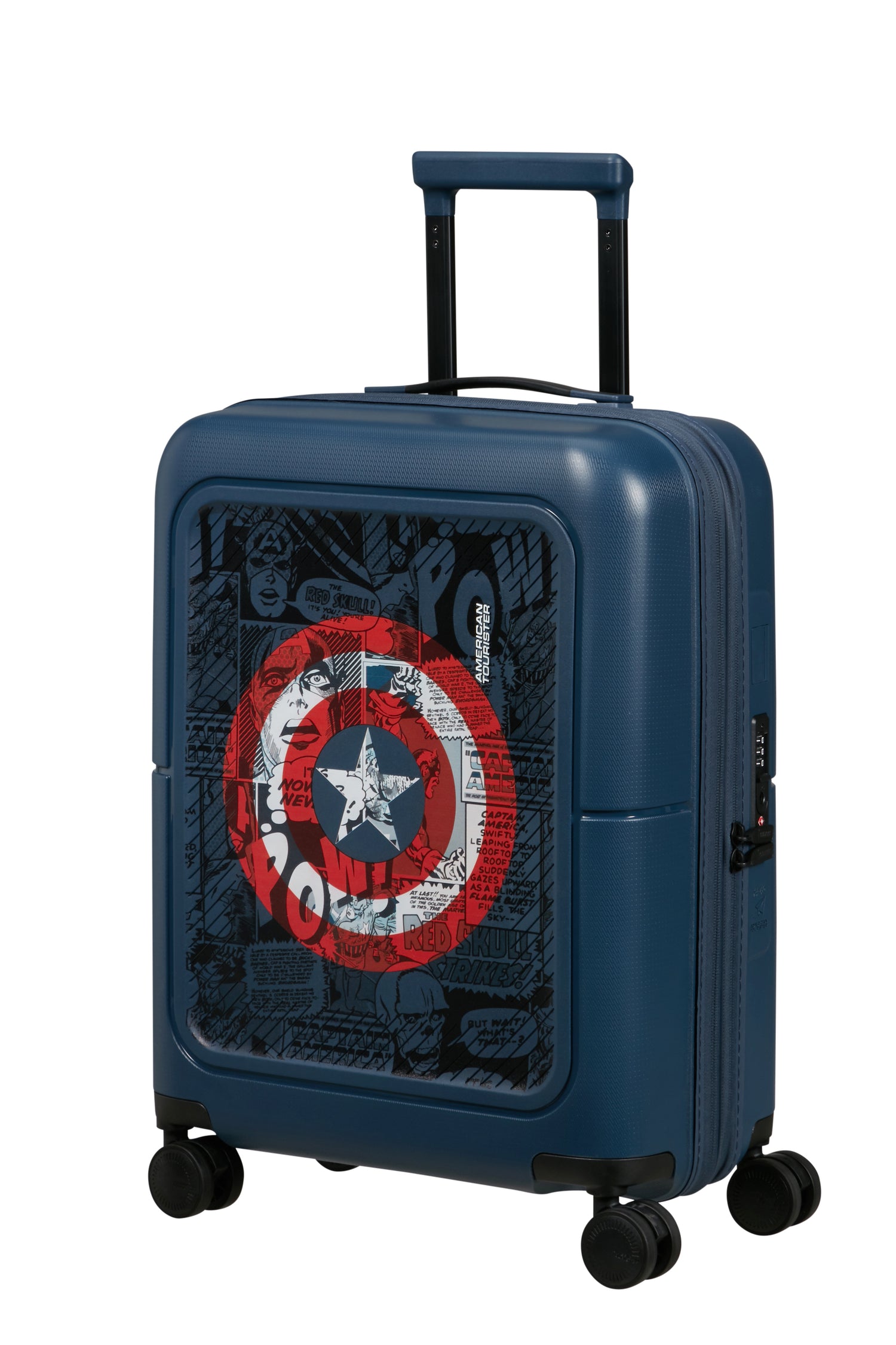 AMERICAN TOURISTER Maleta de Cabina Extensible DASHPOP MARVEL - CAPT AMERICA SHIELD