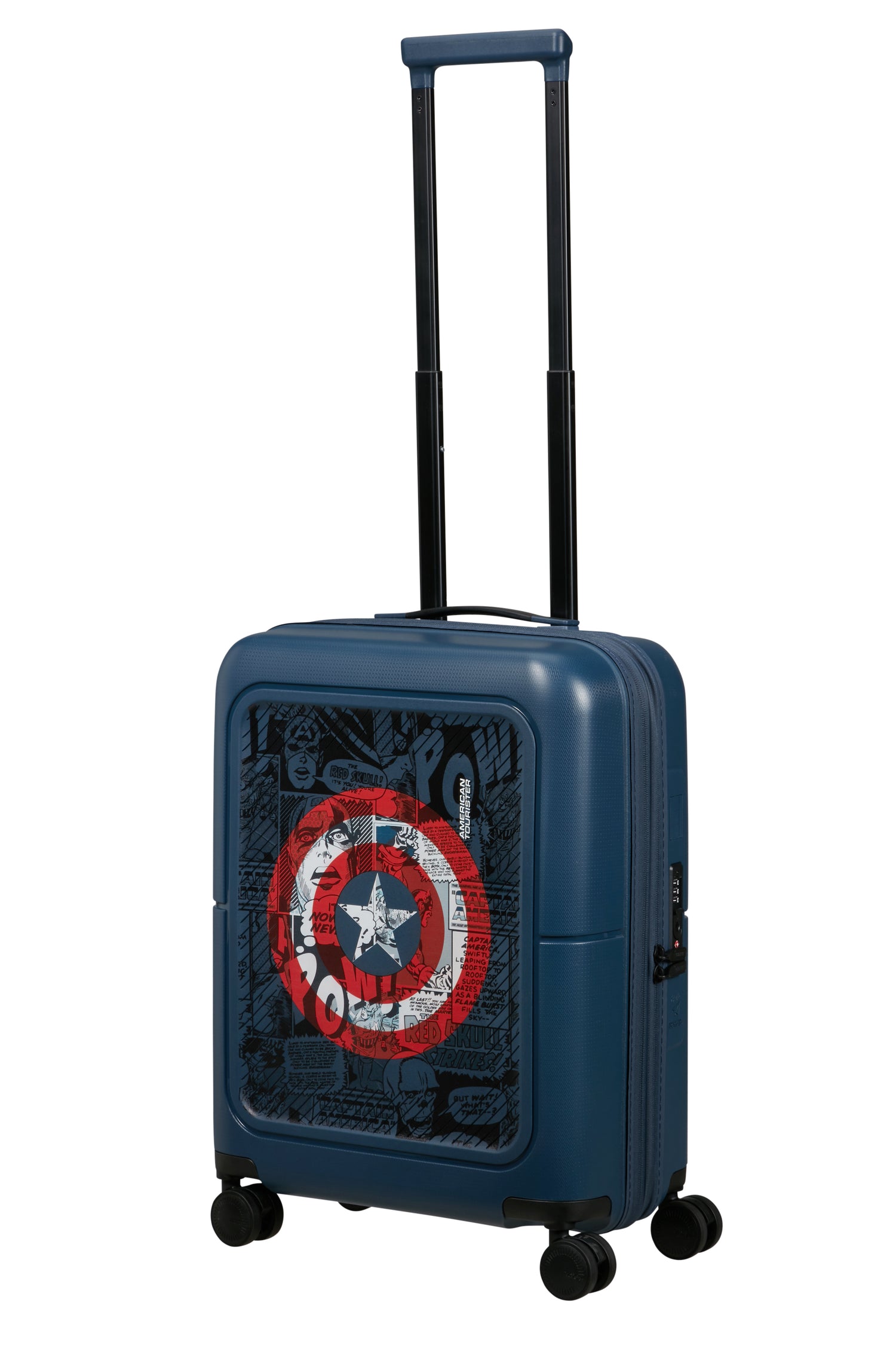 AMERICAN TOURISTER Maleta de Cabina Extensible DASHPOP MARVEL - CAPT AMERICA SHIELD