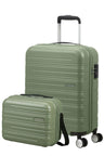 AMERICAN TOURISTER SET DE MALETA DE CABINA Y NECESER RIGIDO HIGH TURN