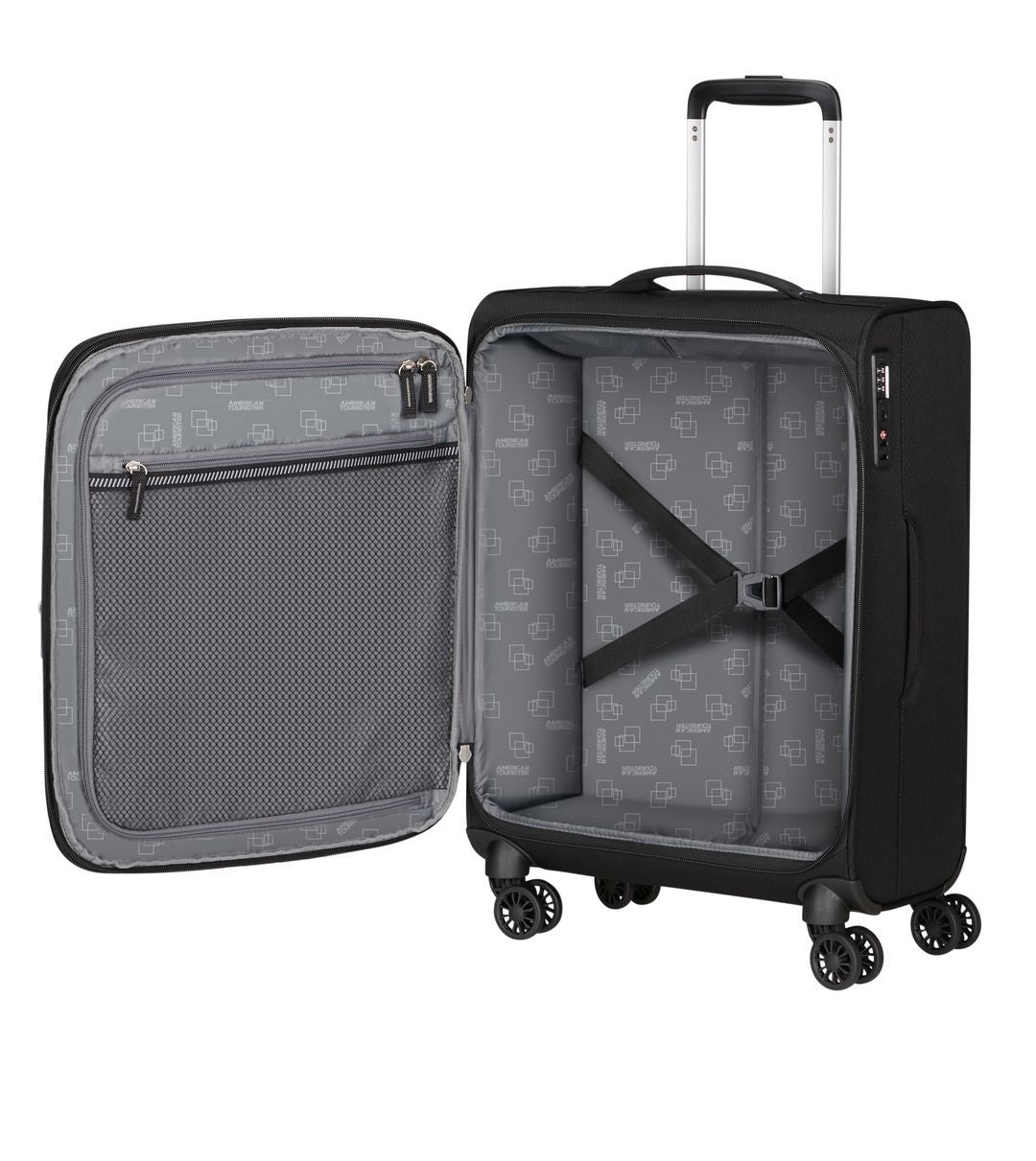 AMERICAN TOURISTER TROLLEY DE CABINA EXTENSIBLE AEROSPIN 55CM