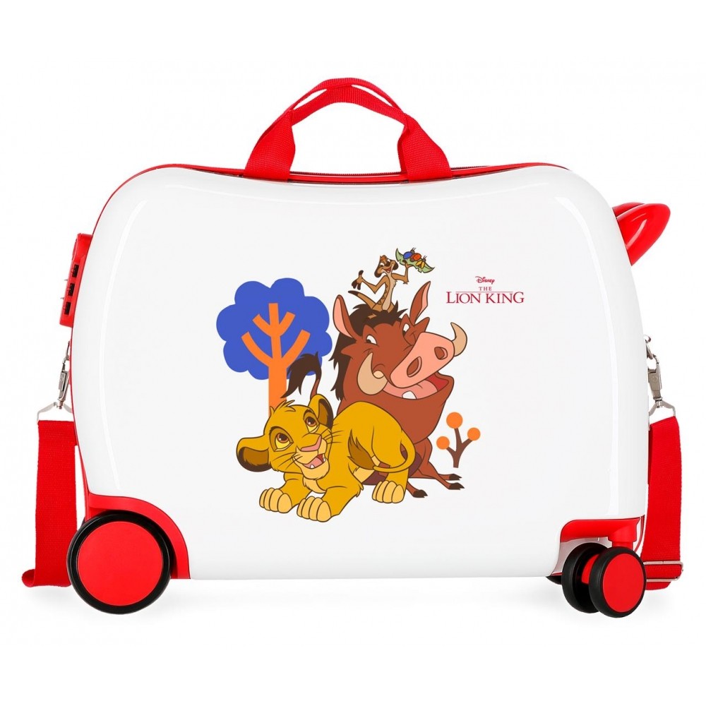 Maleta Infantil DISNEY 2 ruedas multidireccionales SIMBA & FRIENDS