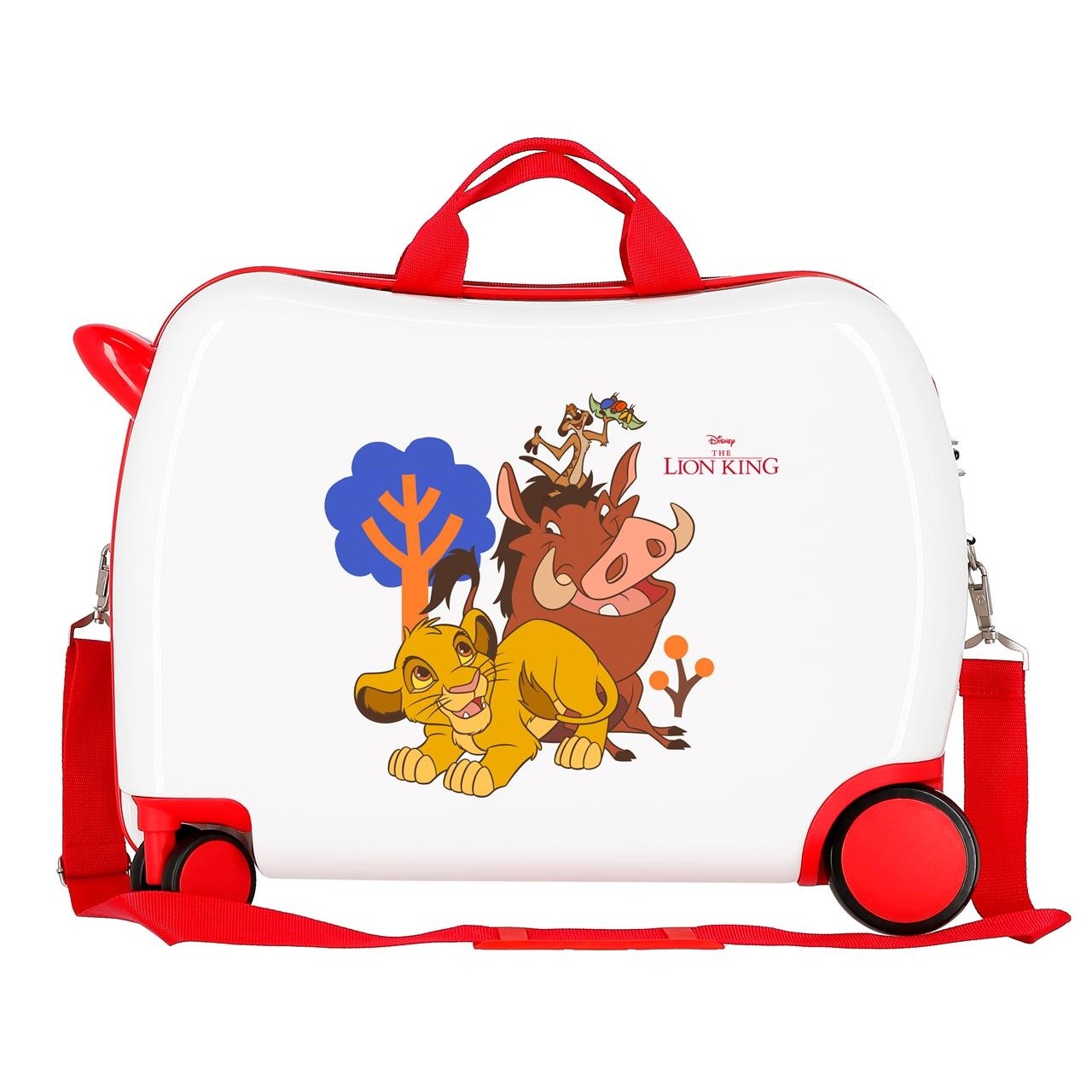 Maleta Infantil DISNEY 2 ruedas multidireccionales SIMBA & FRIENDS