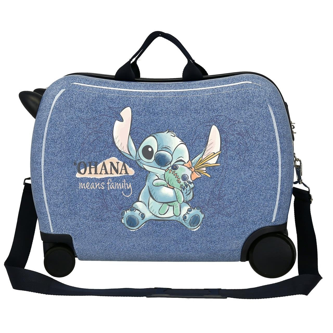 Maleta infantil Stitch Means family 2 ruedas multidireccionales