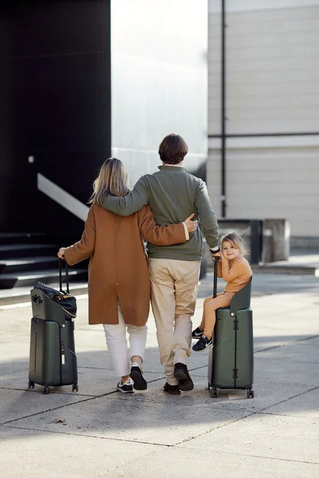 MIAMILY MALETA MEDIANA CON ASIENTO -CHECK IN- Forest Green