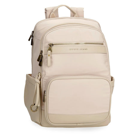 Mochila porta ordenador 15" Pepe Jeans Morgan beige