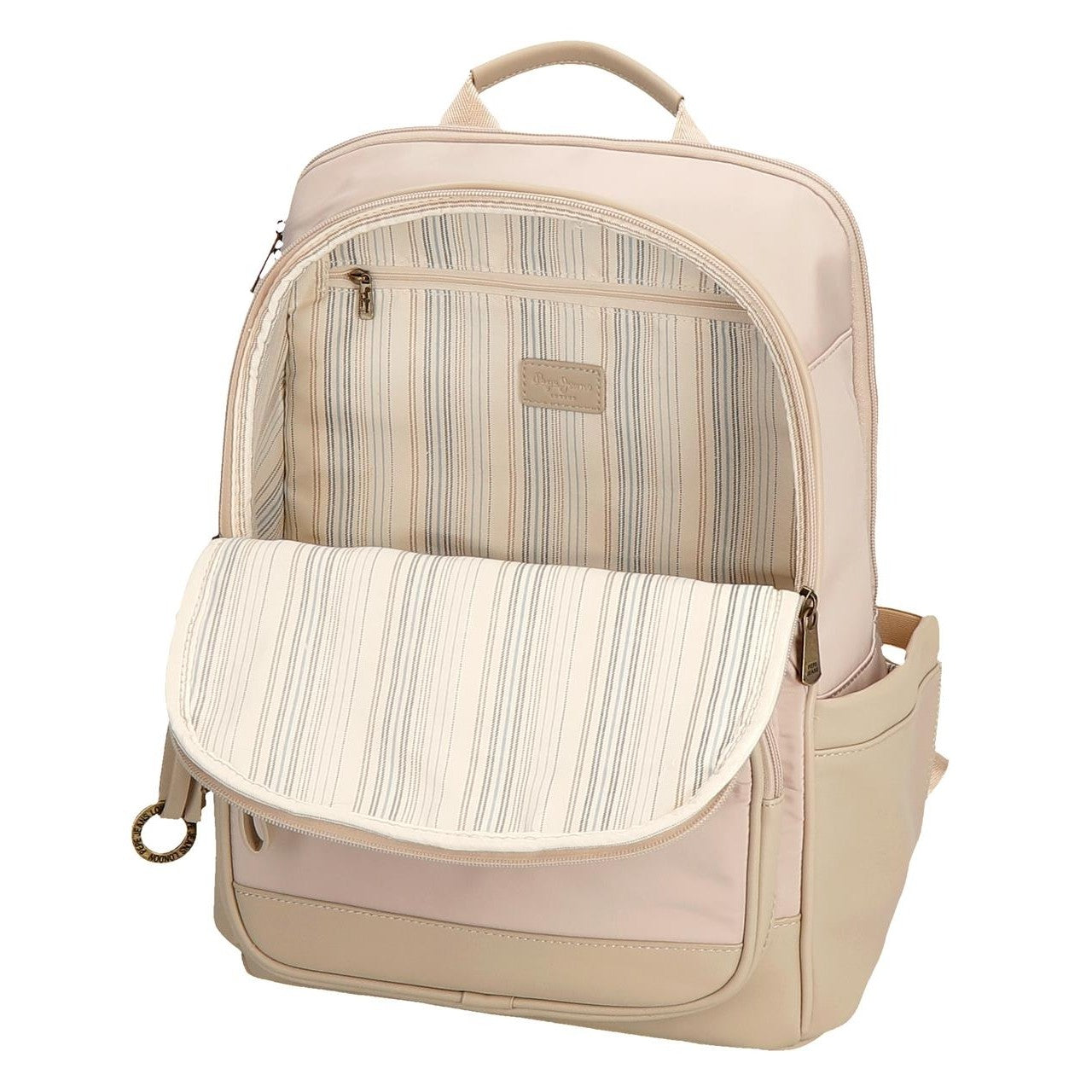 Mochila porta ordenador 15" Pepe Jeans Morgan beige