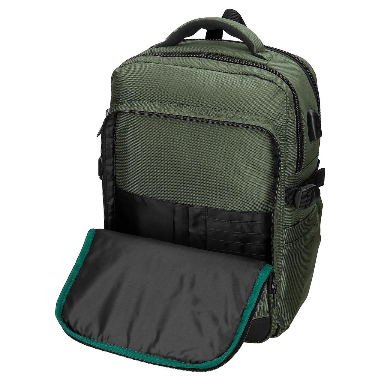 Mochila portaordenador 15,6" Pepe Jeans Bromley adaptable verde