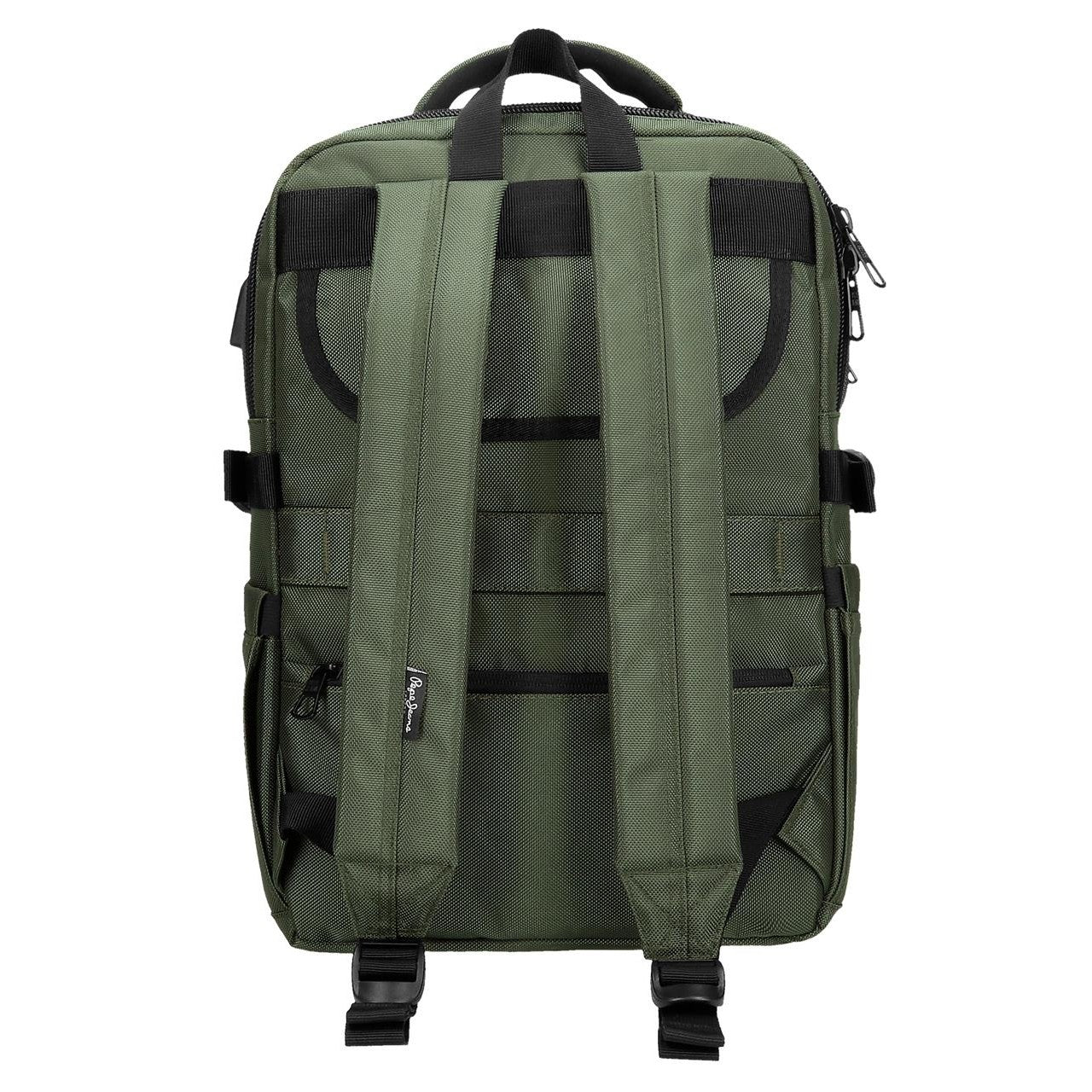 Mochila portaordenador 15,6" Pepe Jeans Bromley adaptable verde