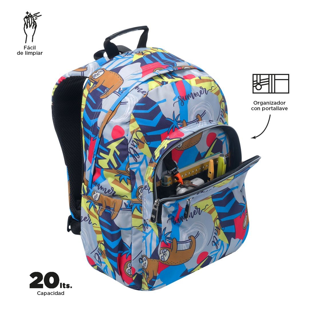 Mochila Acuareles 6R3-Estampado Rocas de TOTTO