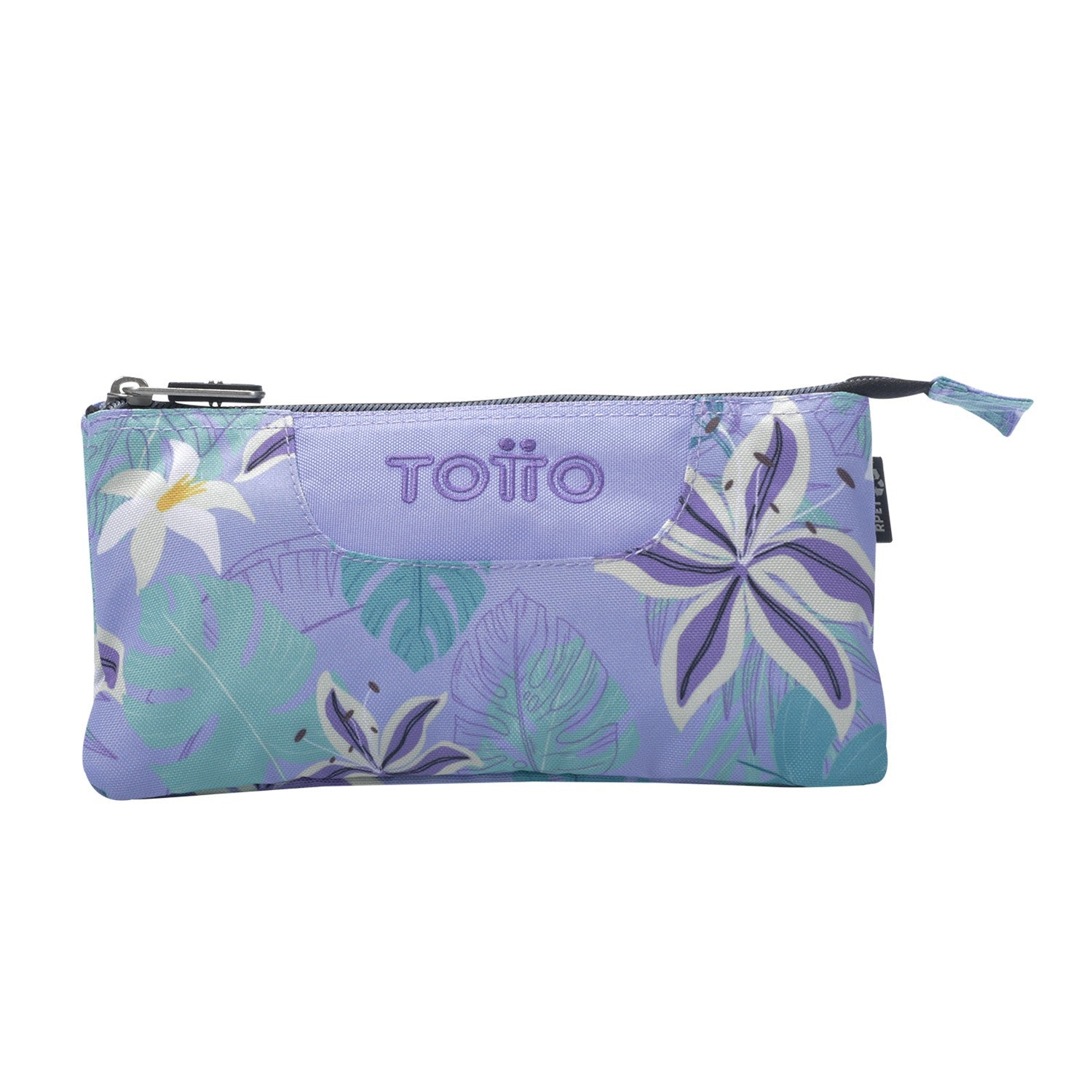 TOTTO Mochila escolar con ruedas Renglones + Estuche Tablero - 4H1 Lienzo Floral